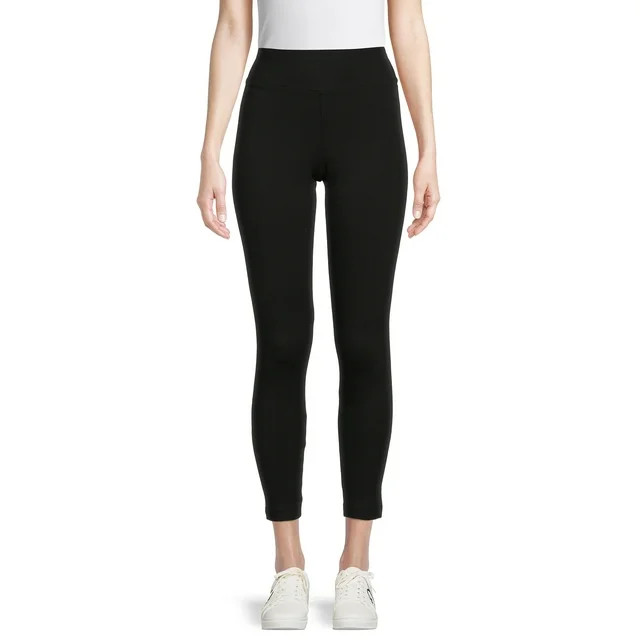 Time and Tru Women's Skinny Fit High Rise Leggings | Walmart (US)