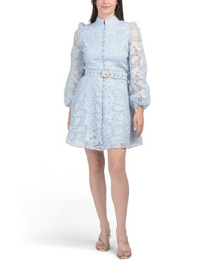 Long Sleeve Paisley Lace Mini Dress | Casual Dresses  | Marshalls | Marshalls