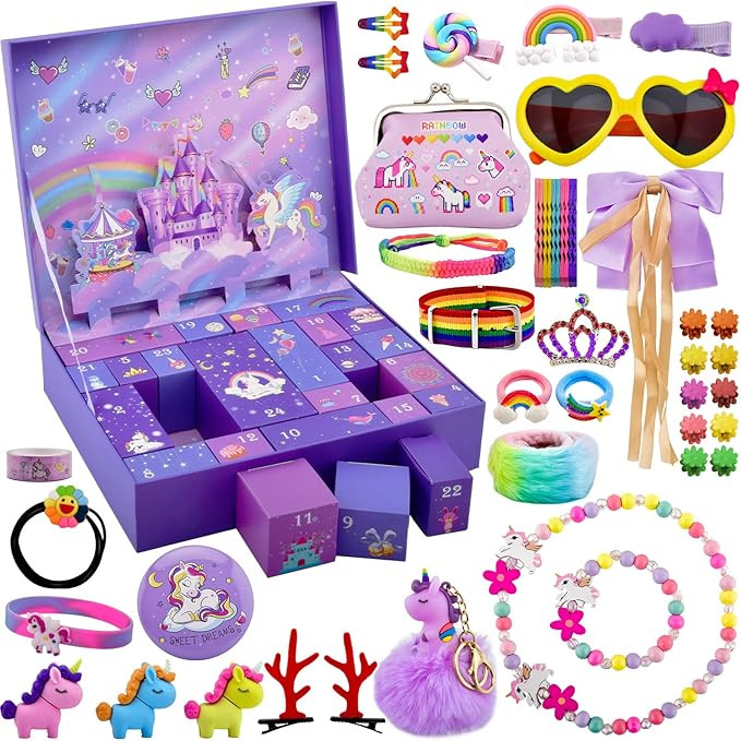 Amazon.com: Advent Calendar 2022 Girls, Christmas Countdown Calendar, 24 Days Xmas Count Down Jew... | Amazon (US)