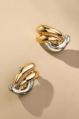 Mixed Metal Vintage Post Earrings | Anthropologie (US)