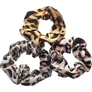 nOir Ombre Leopard Scrunchies - Set of 3 | Amazon (US)