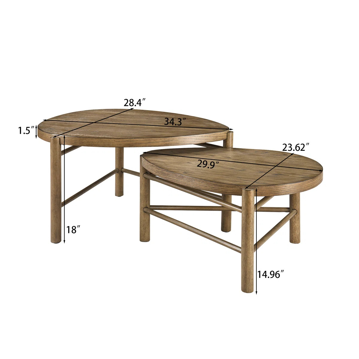 Surbit Triangular Bunching Coffee Table | Wayfair North America