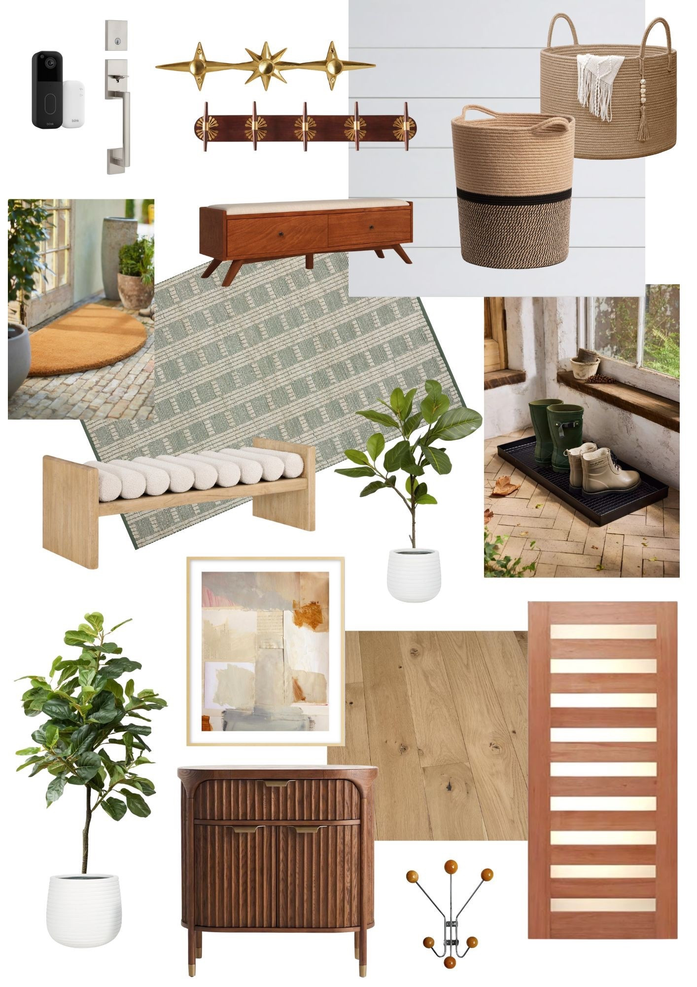Weekly Mood Board: a warm modern entry ⭐️ What’s your favorite thing in this collection? Mine is the mod hook rack that I found!

#LTKHome #LTKFindsUnder100 #LTKFindsUnder50