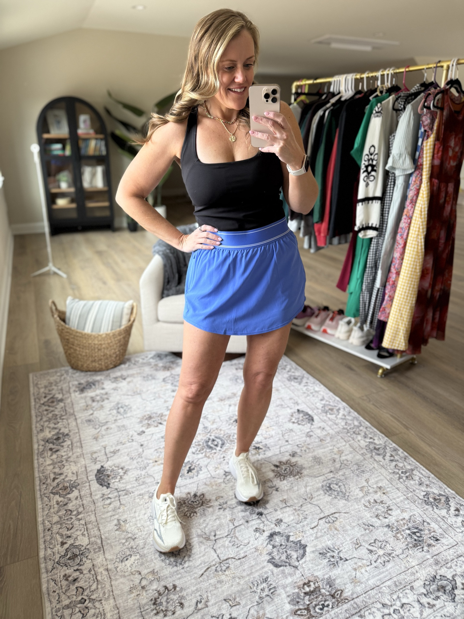 Walmart finds
Mom fashion
Walmart fashion 
Athletic dress
Sports mom
Shorts
Skort
Tank top 
Sneakers
Fits TTS, wearing medium 




#LTKootd #LTKMidsize #LTKOver40