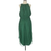 Halston Heritage Casual Dress - Popover: Green Dresses - Used - Size 10 | ThredUp (US)