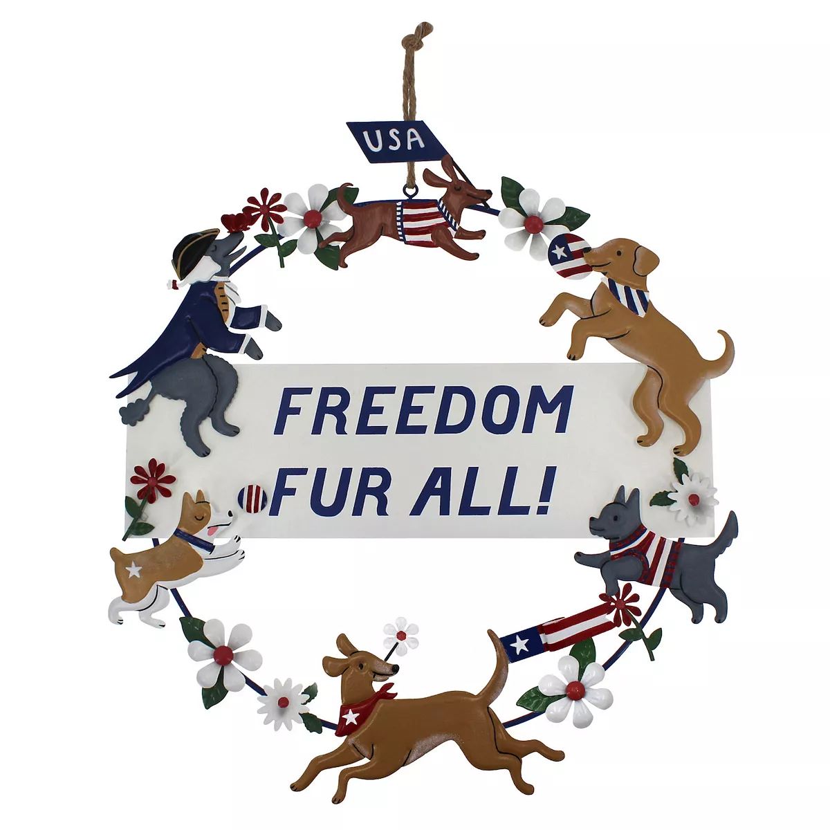 Celebrate Together™ Americana Freedom Fur All Dogs Wreath | Kohl's