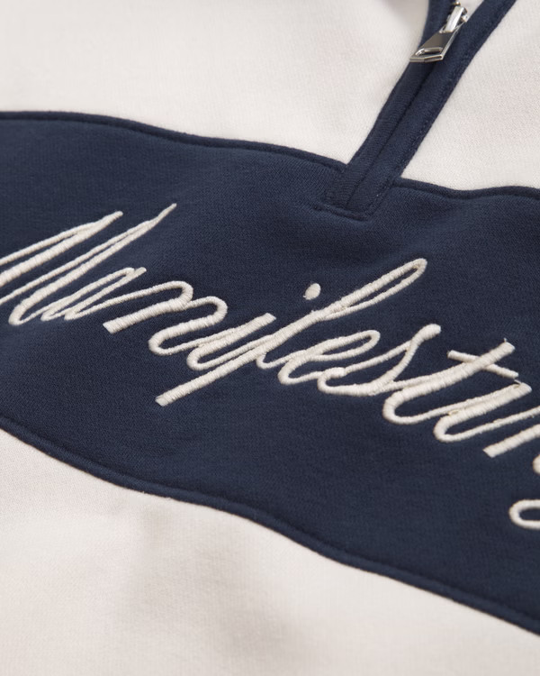 Sunday Half-Zip Sweatshirt | Abercrombie & Fitch (US)