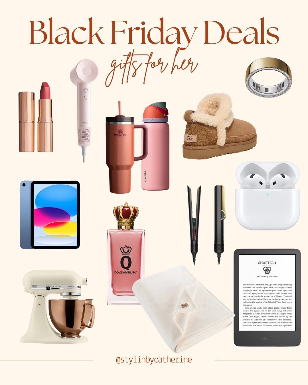 Black Friday deals. Black Friday deals gifts for her. Ugg on sale. Dyson airstrait. Kitchener mixer. Kindle. iPad. Stanley cup. Oura ring.

#LTKgiftguide #LTKsale #LTKholiday