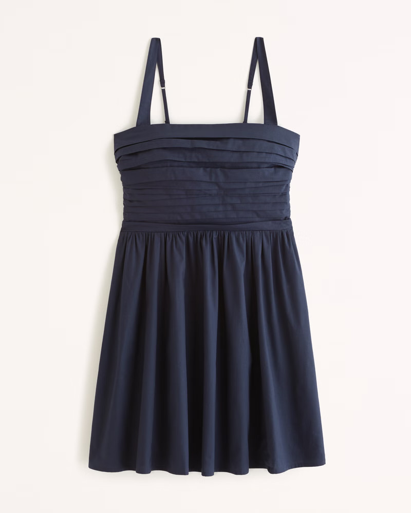 Emerson Poplin Wide Strap Mini Dress | Abercrombie & Fitch (US)