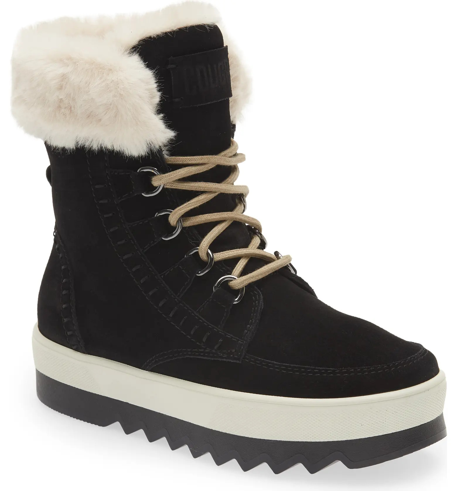 Vanetta Faux Fur Trim Waterproof Boot | Nordstrom