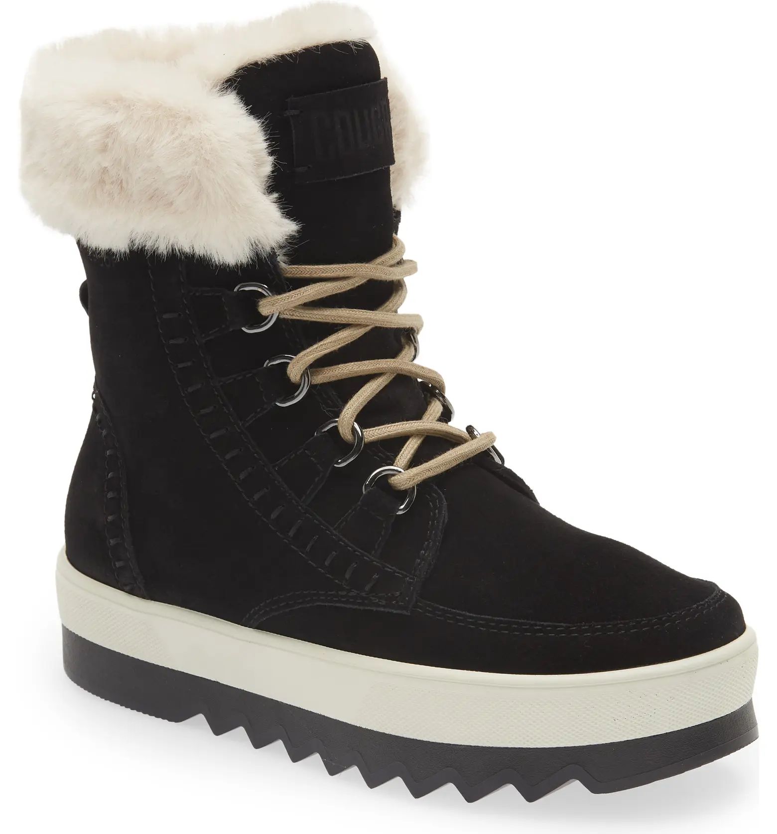 Vanetta Faux Fur Trim Waterproof Boot | Nordstrom