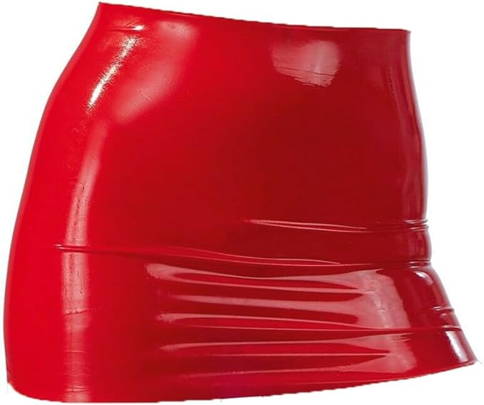 Women's Latex Rubber Gummi Black Mini Skirt | Amazon (US)