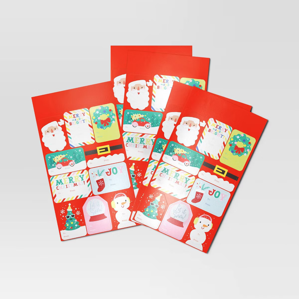 50ct Christmas Peel and Stick Gift Tags Merry/Joy/Snow - Wondershop™ | Target