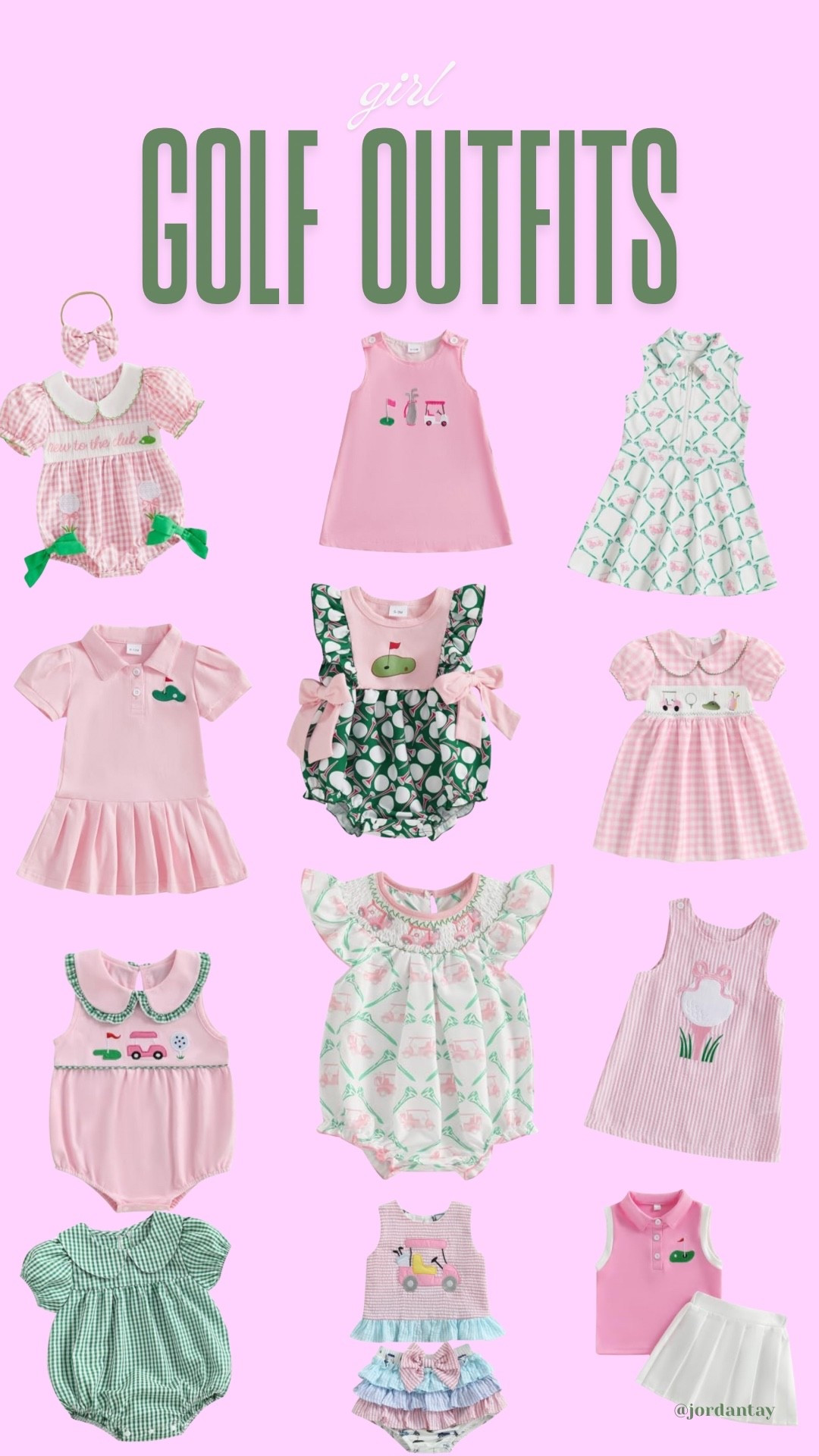 Toddler/baby girl golf outfits! So cute 💕⛳️

#LTKSeasonal #LTKBaby #LTKKids