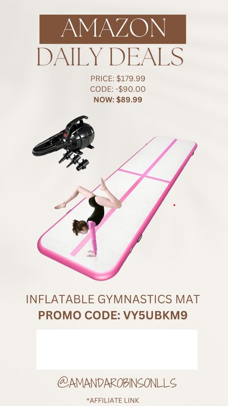 Amazon Daily Deals
Inflatable gymnastics mat 

#LTKSaleAlert #LTKFindsUnder100