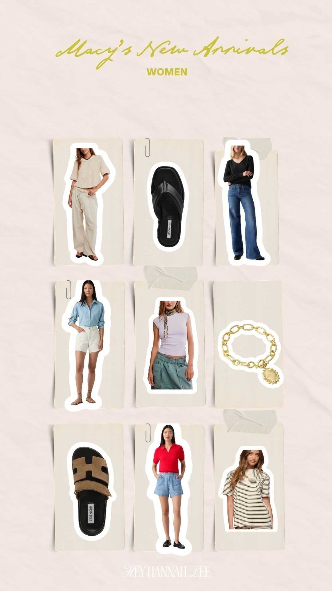 Macy’s New Arrivals!
women’s fashion, summer styles, spring and summer outfits, style, jeans, tops, sandals, jewelry

#LTKBeauty #LTKootd #LTKgrwm