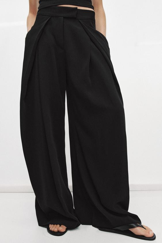 ZW COLLECTION WIDE LEG PANTS | Zara US