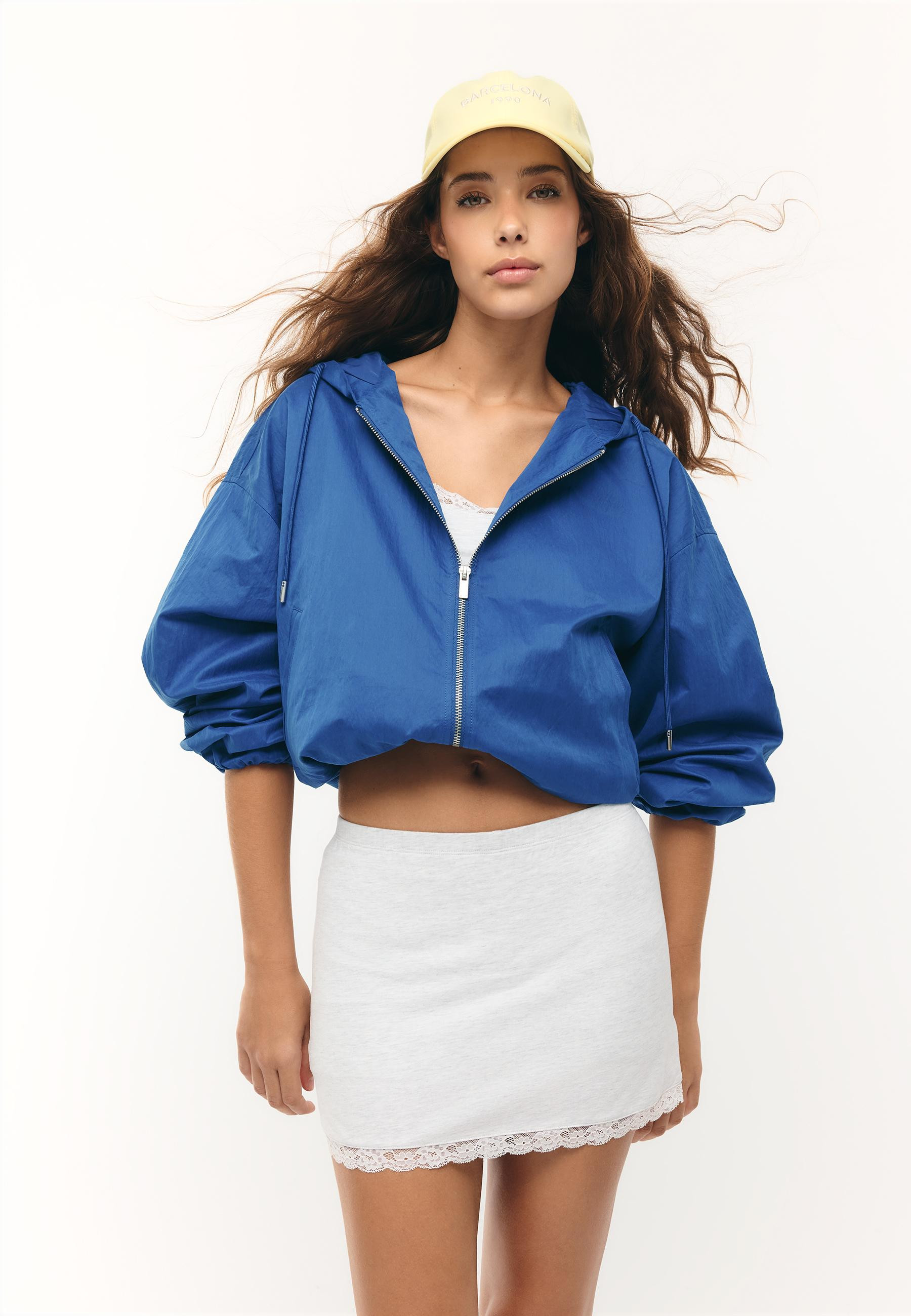 Nylon hooded jacket - Women's Stradimarket | Stradivarius United Kingdom | Stradivarius (UK)