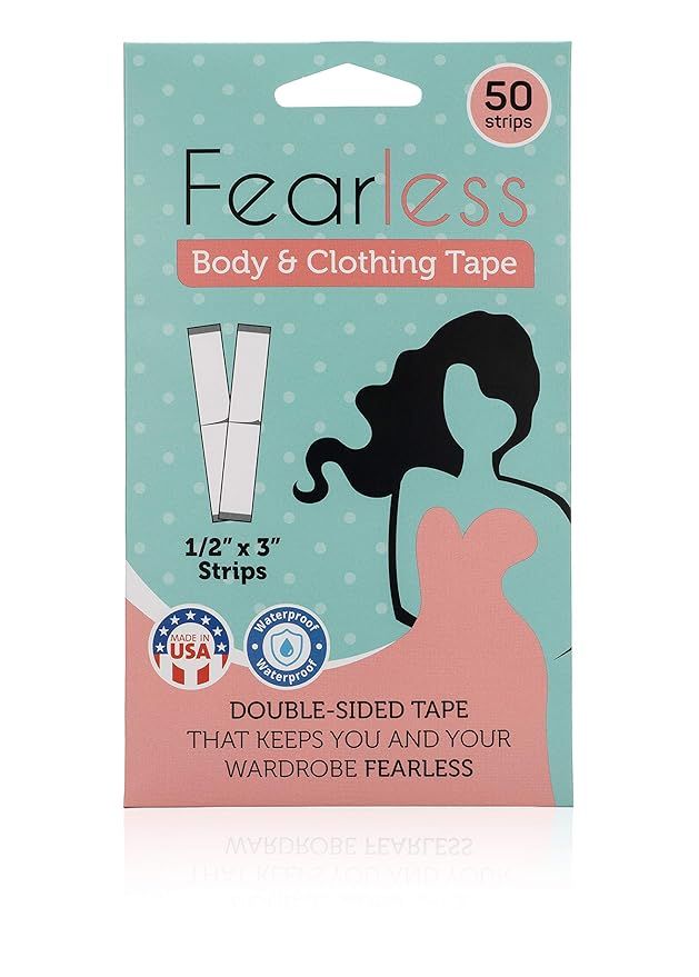 Fearless Tape - Double Sided Tape for Fashion, Clothing and Body (50 Strip Pack) | All Day Streng... | Amazon (US)