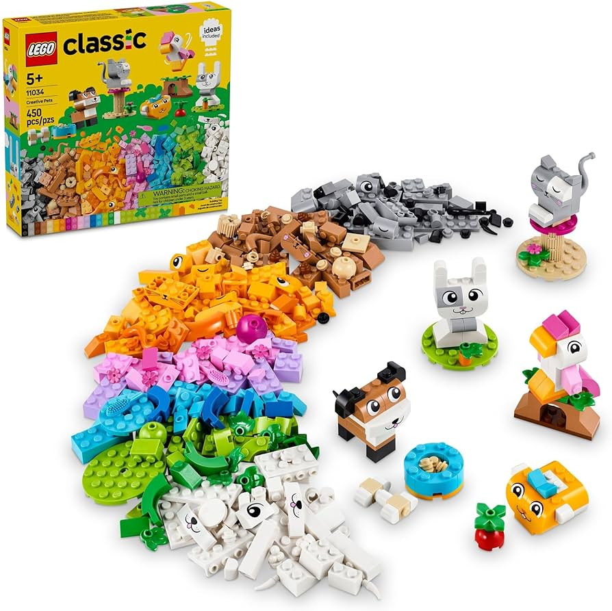 LEGO Classic Creative Pets Building Blocks - Toys for Kids, Boys & Girls, Ages 5+ - Gift for East... | Amazon (US)