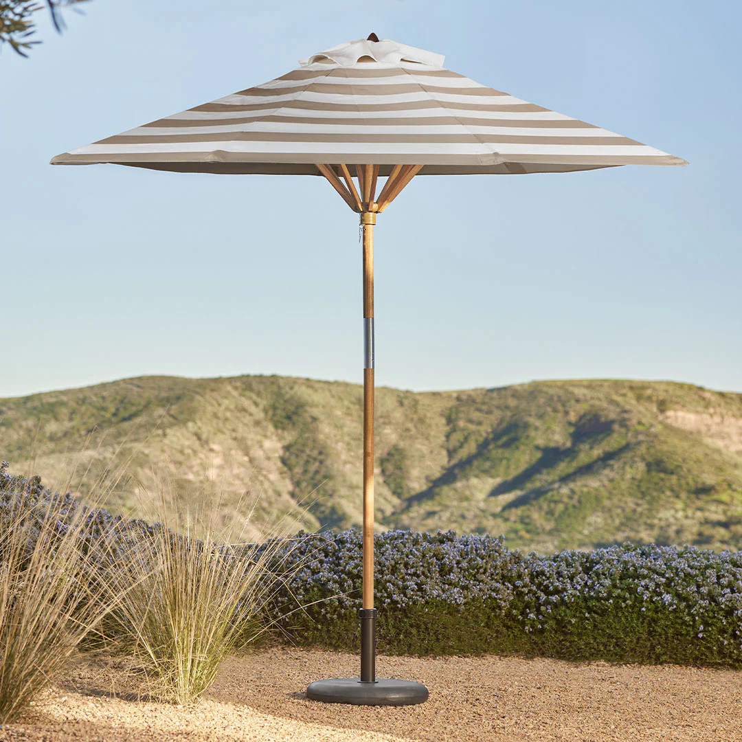 Maria Umbrella - Stripe Taupe | Article