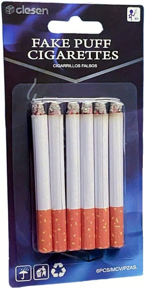Fake Cigarettes,3.25 Inch Fake Puff Cigarettes(Pack of 6), Faux Cigs with a Realistic Look Durabl... | Amazon (US)