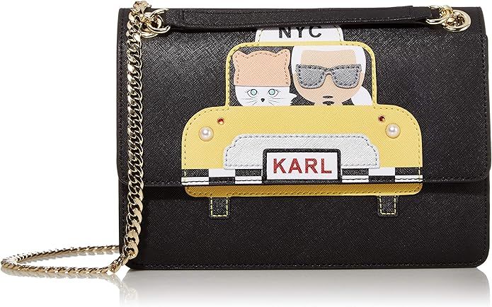 Karl Lagerfeld Paris Maybelle Novelty Flap Shoulder Bag | Amazon (US)