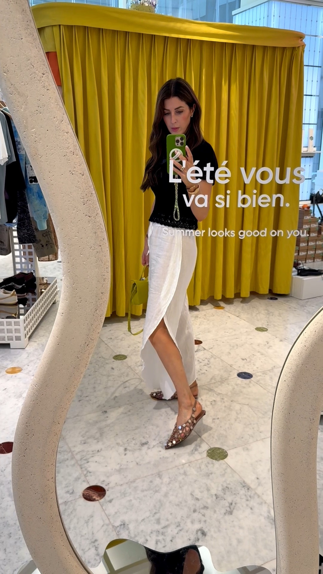 Even though these shoes are on sale and I tried them on and I fell in love. I did not buy them because they were so uncomfortable, but I’m obsessed with them and I can’t stop thinking about them. ￼

#LTKootd #LTKOver40 #LTKTravel
