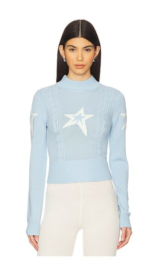 Cable Sweater in Bluebird Blue | Revolve Clothing (Global)