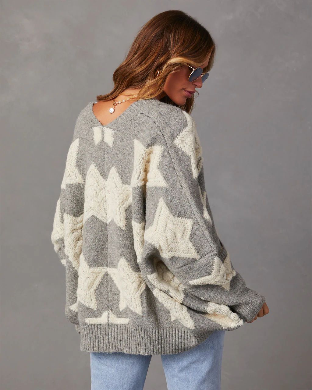 Chasing The Stars Pocketed Oversized Cardigan | VICI Collection