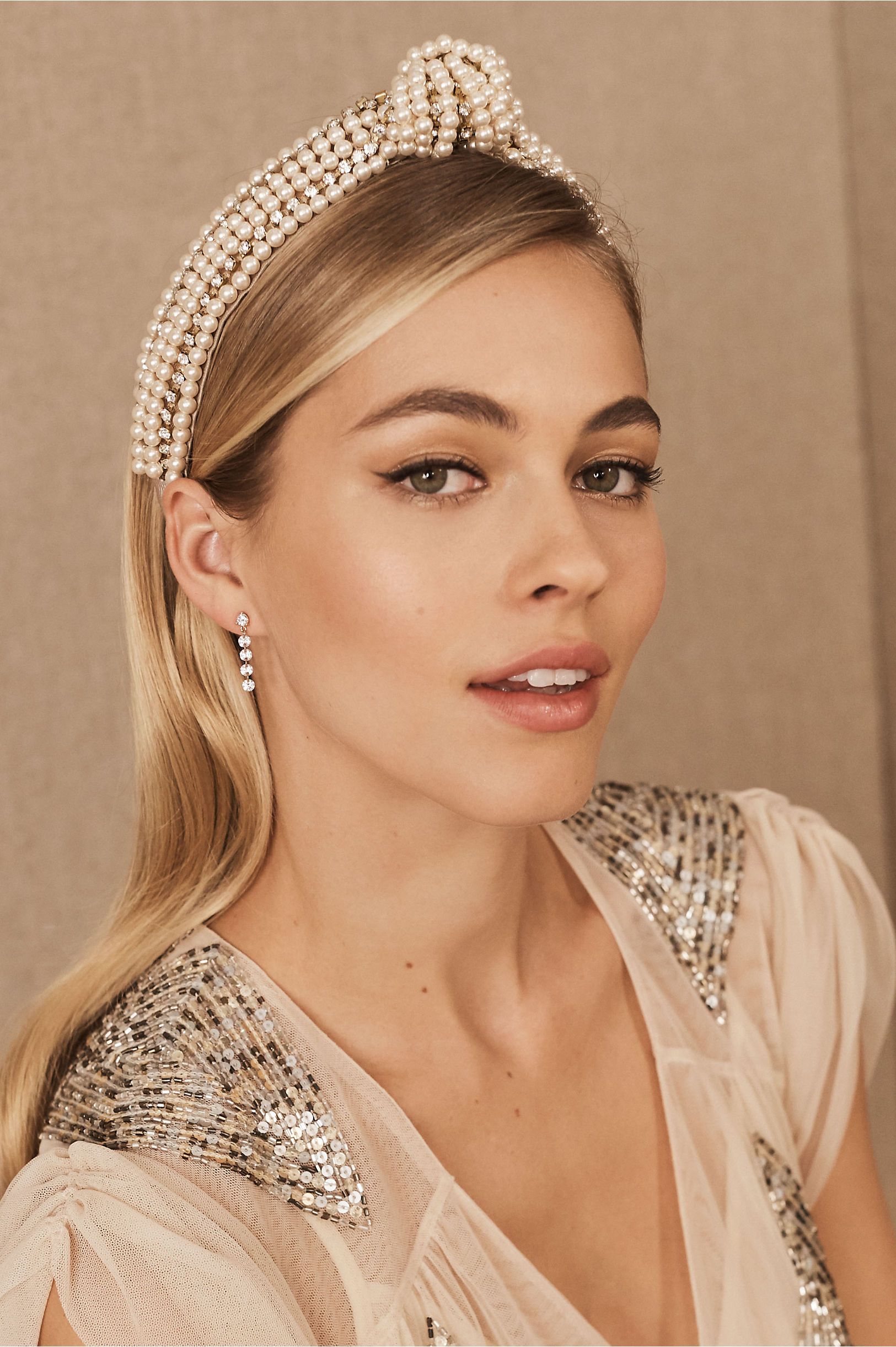 BHLDN's Jennifer Behr Jennifer Behr Villani Headband in Ivory | BHLDN