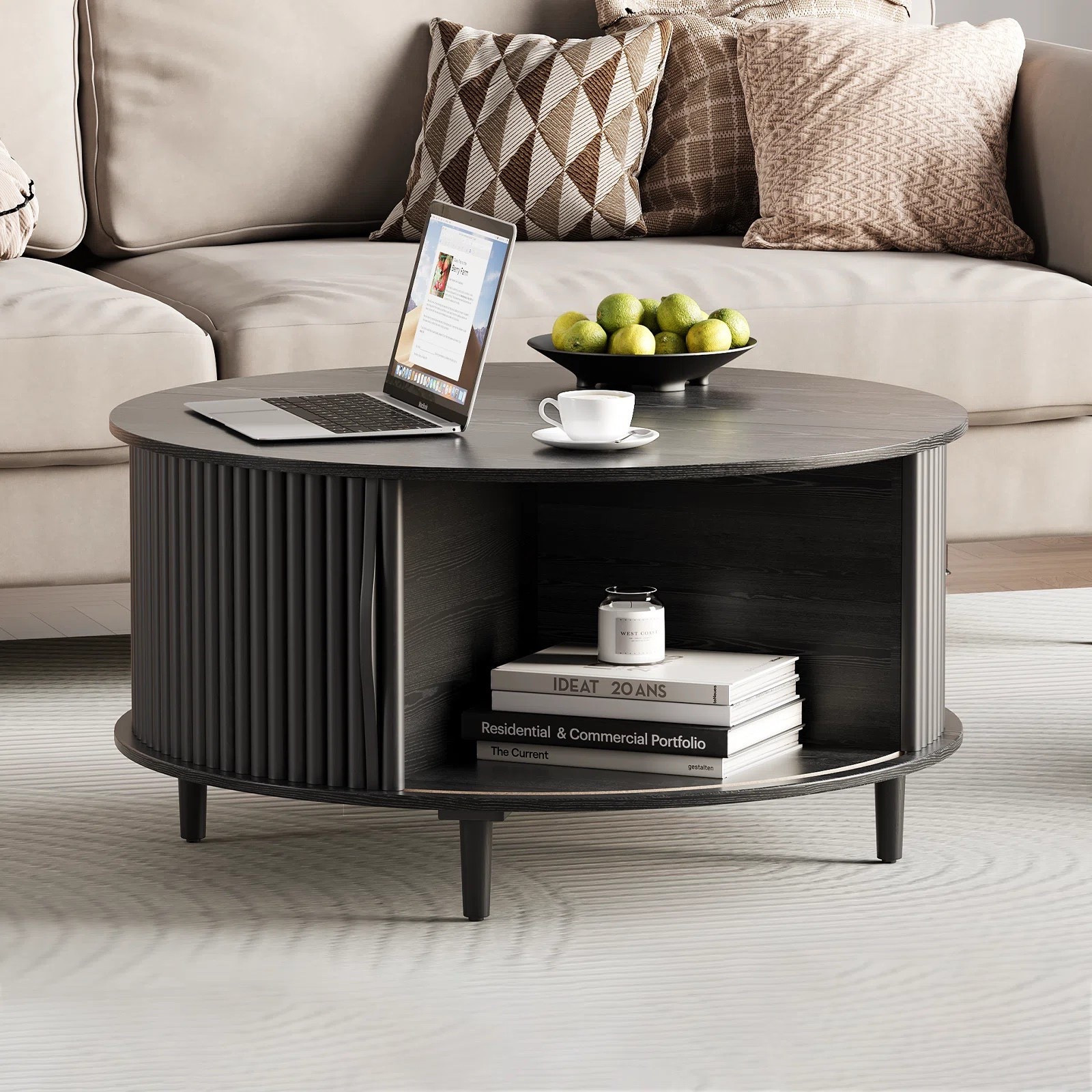 Style your new home with a beautiful Mid Century Modern Round Coffee Table With Storage. This coffee table is space friendly and features ample room for storing books and decor. ON SALE and under $200.

Keywords: Modern coffee table, coffee table, round coffee table, round wooden coffee table, rectangular coffee table, small round coffee table, glass coffee table, round glass coffee table, farmhouse coffee table, living room coffee table, living room 

#LTKSeasonal #LTKHome #LTKSaleAlert