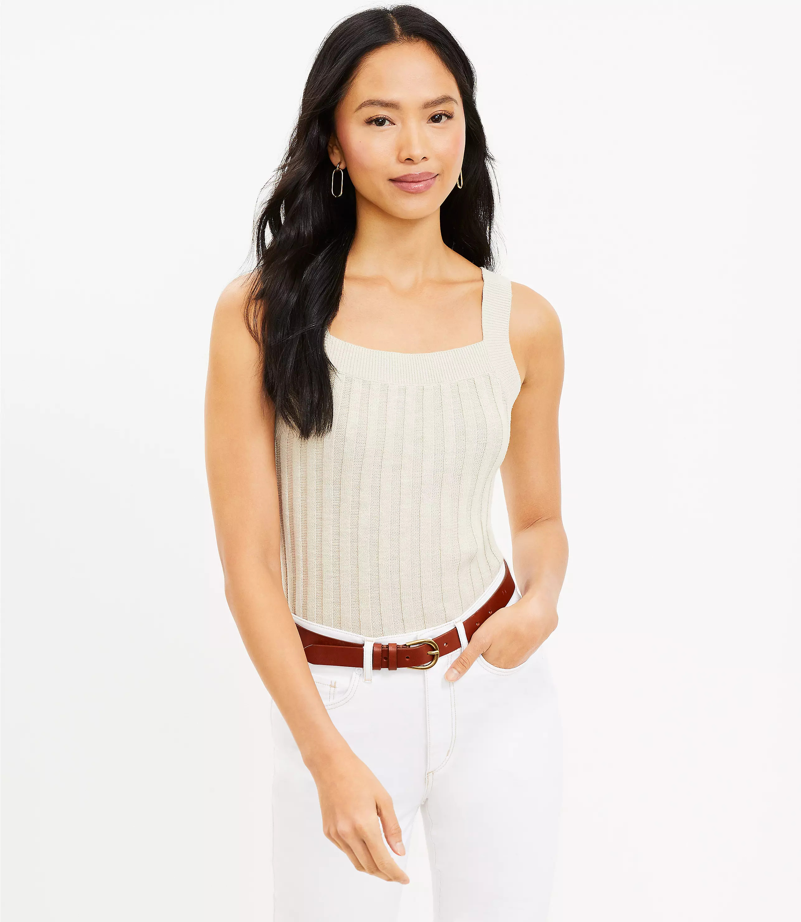 Ribbed Sweater Tank Top | LOFT