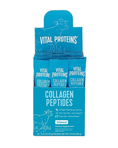 Vital Proteins Collagen Peptides Powder Supplement, Hydrolyzed Collagen Peptides Travel Pack, 20 Individual Packets | Amazon (US)