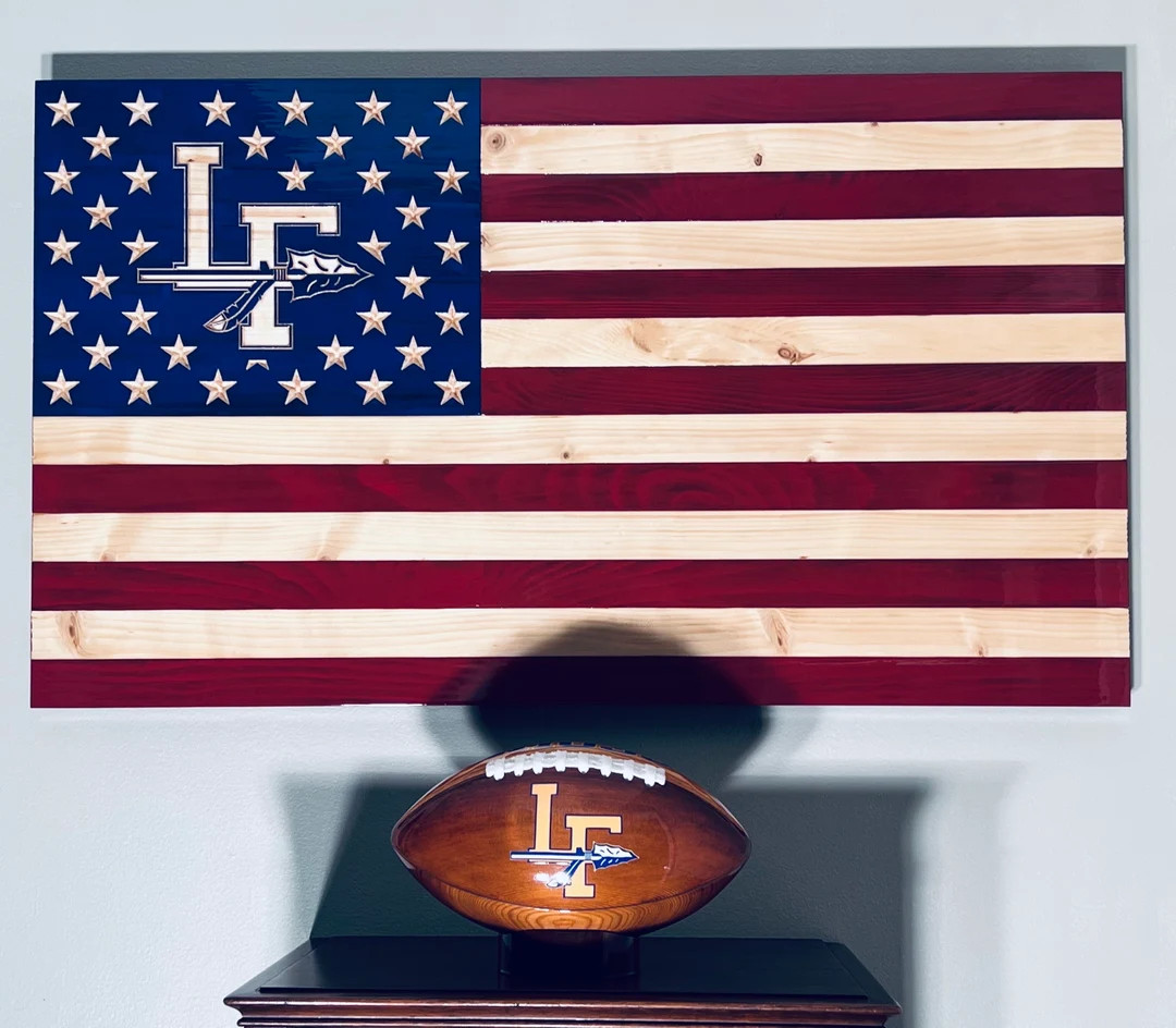 Engraved Custom “lake Forest High School Scouts Rustic Flag”. With Every Purchase We’ll Don... | Etsy (US)