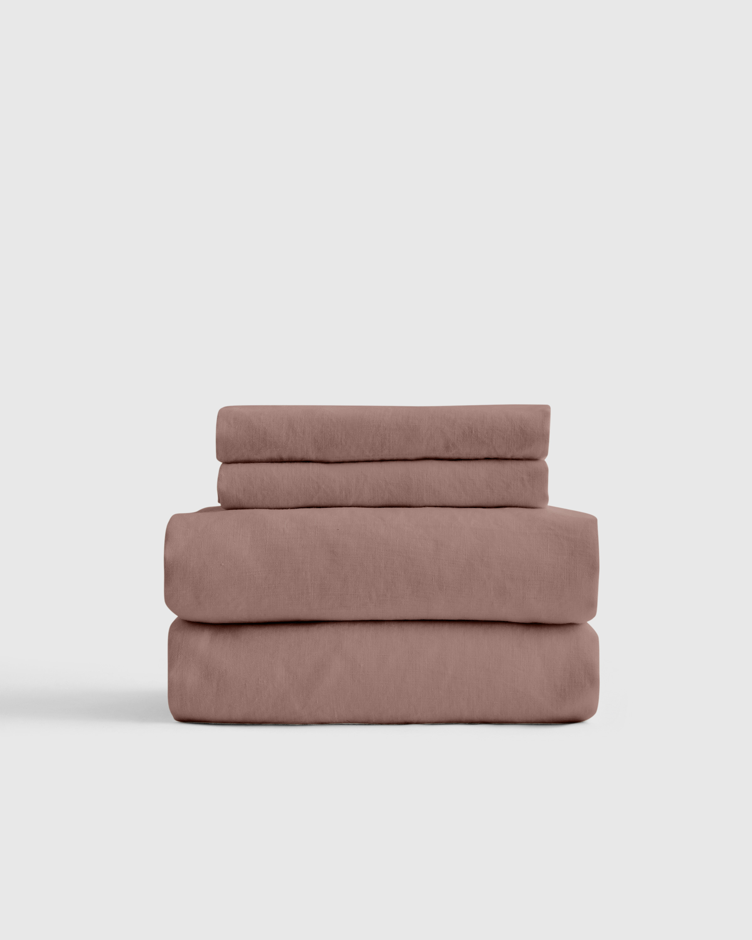 Quince | Organic Brushed Cotton Sheet Set in Fig, Size Queen, Cotton | Quince