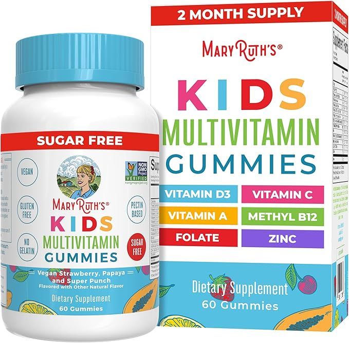 MaryRuth Organics Kids Vitamins | Multi | Sugar Free | 2 Month Supply | Kids Multivitamin Gummies... | Amazon (US)