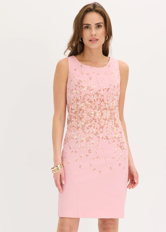 Kokerjurk met print asroze met print | Bonprix NL (Influencer)