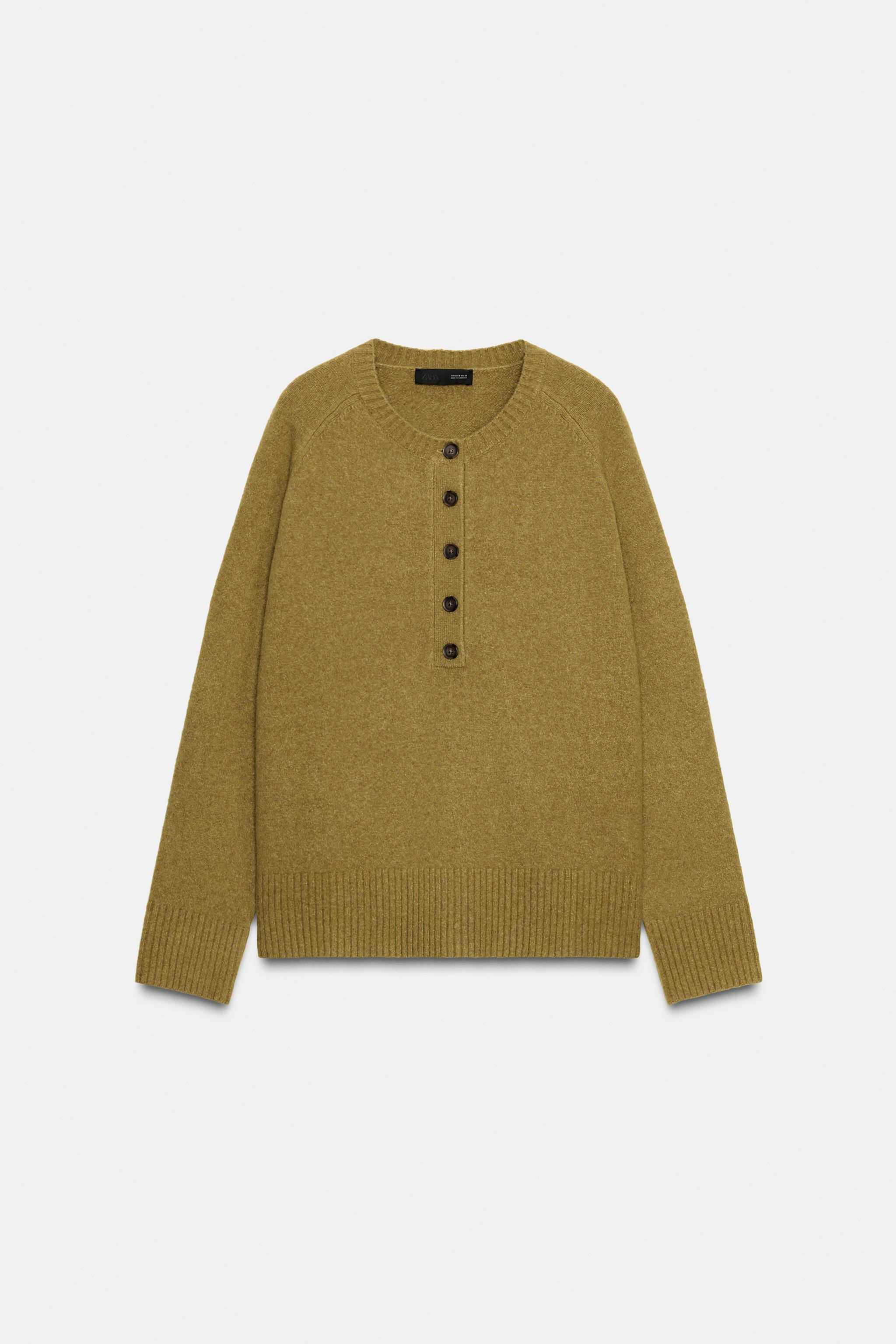 BUTTON KNIT SWEATER | Zara US