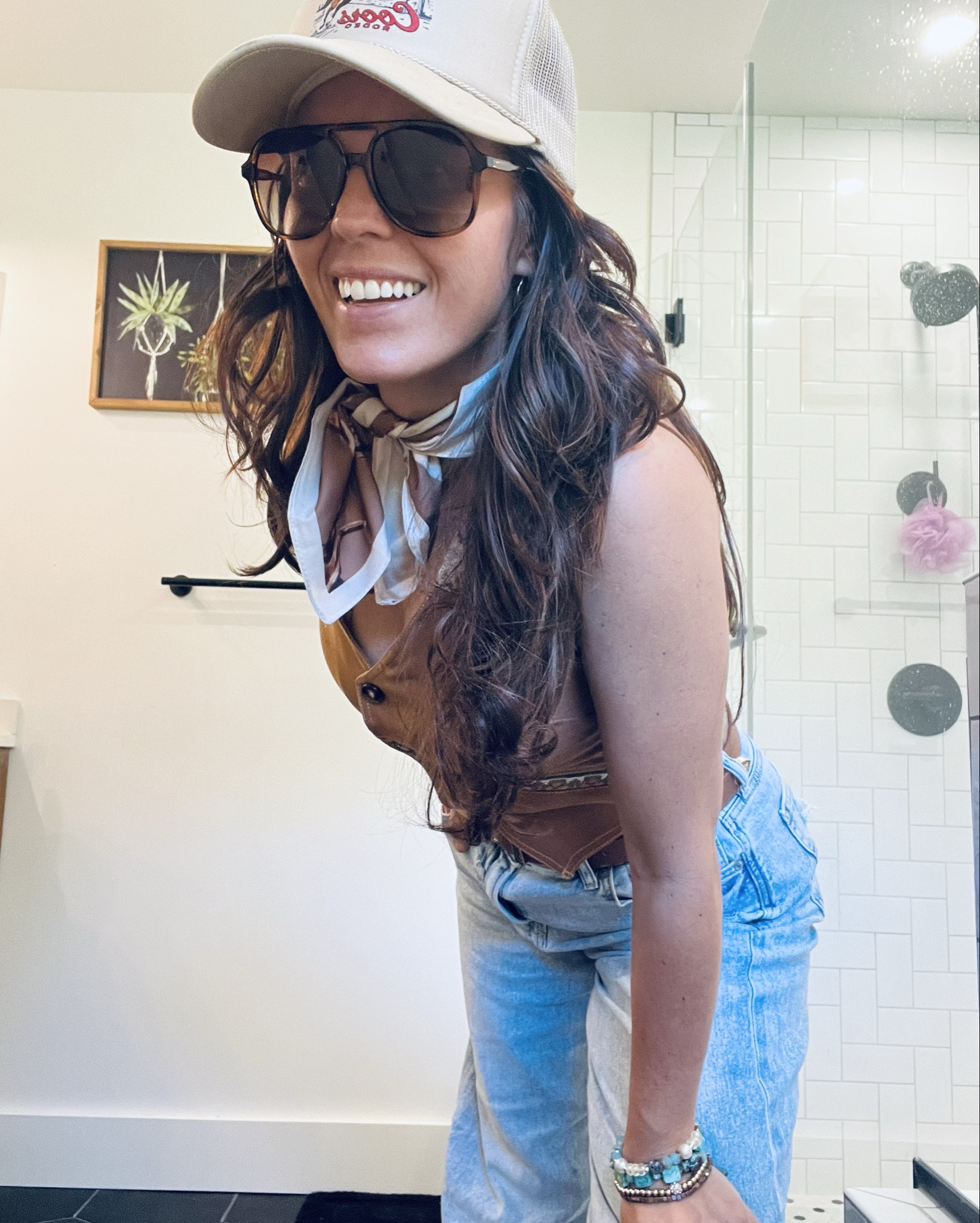 I’m obsessed with vests right now and really love the ones that look like my grandmas old curtains. Any vintage vibe is a yes for me. 😍  

And these jeans, y’all! RUN to American Eagle right now and get the Dreamy Drape High Waisted Jeans. Best jeans ever, seriously so soft they feel amazing! 

#AmericanEagle #dreamydrape #vestlooks #vestfit #bohofashion #bohowestern #momjeans #momfit #momstyle #nashvillelooks #nashvilleoutfit 

#LTKGiftGuide #LTKxPrimeDay #LTKStyleTip