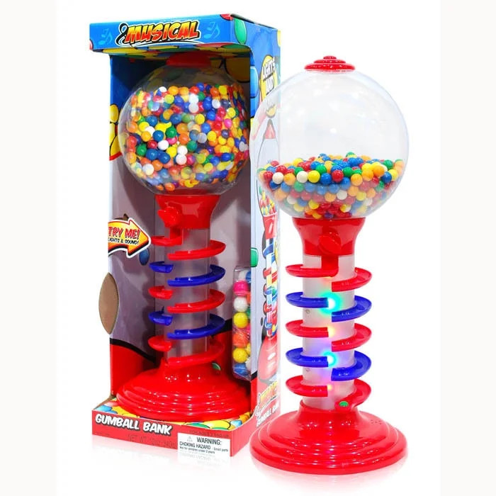 Sweet N Fun 21 Inch Light & Sound Spiral Gumball Bank With 340G Gumballs - Walmart.com | Walmart (US)