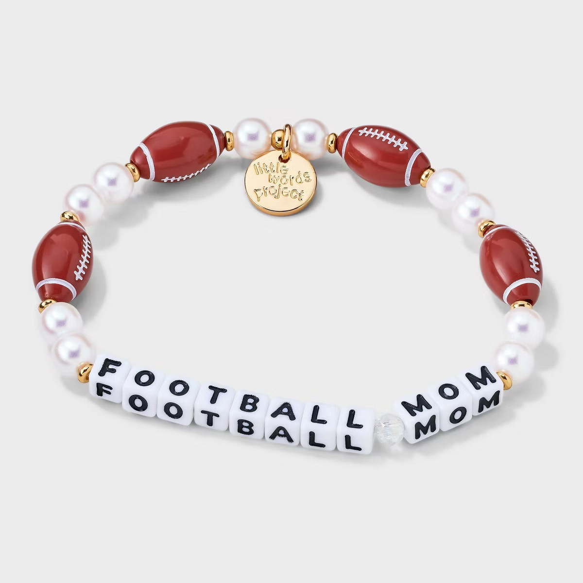 Little Words Project Football Mom Beaded Bracelet - Brown | Target