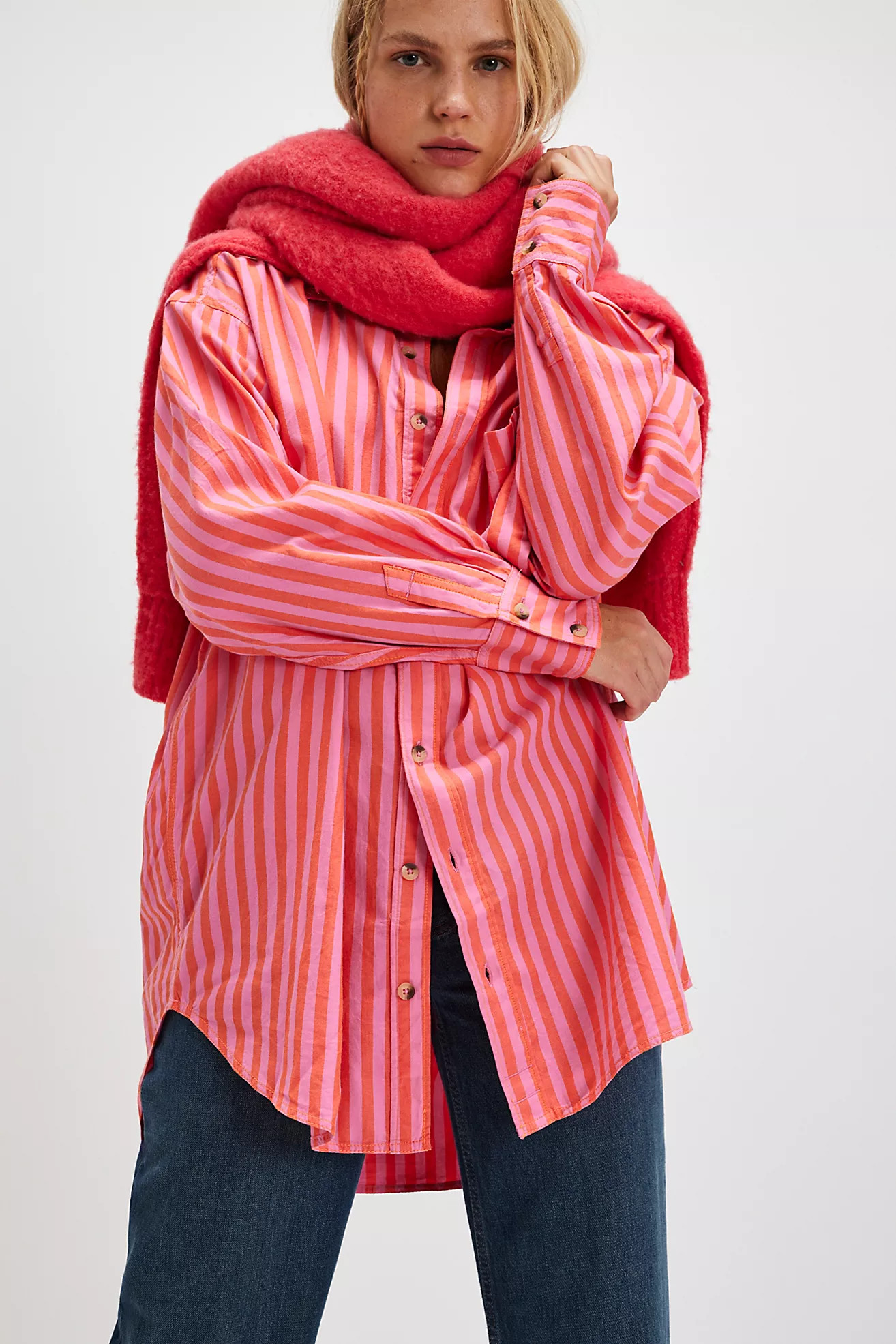 We The Free Freddie Striped Shirt | Free People (Global - UK&FR Excluded)