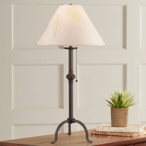 Craftsman Collection Pennyfoot Wrought Iron Table Lamp | Lamps Plus