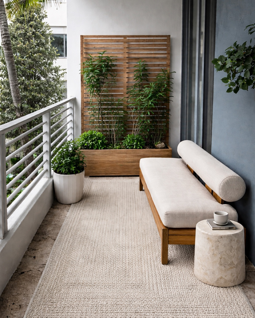 Working on a balcony refresh! Chat GPT prepared these mockups for me with these outdoor pieces I found. I am obsessed with the sofa!! 

#LTKSeasonal #LTKHome