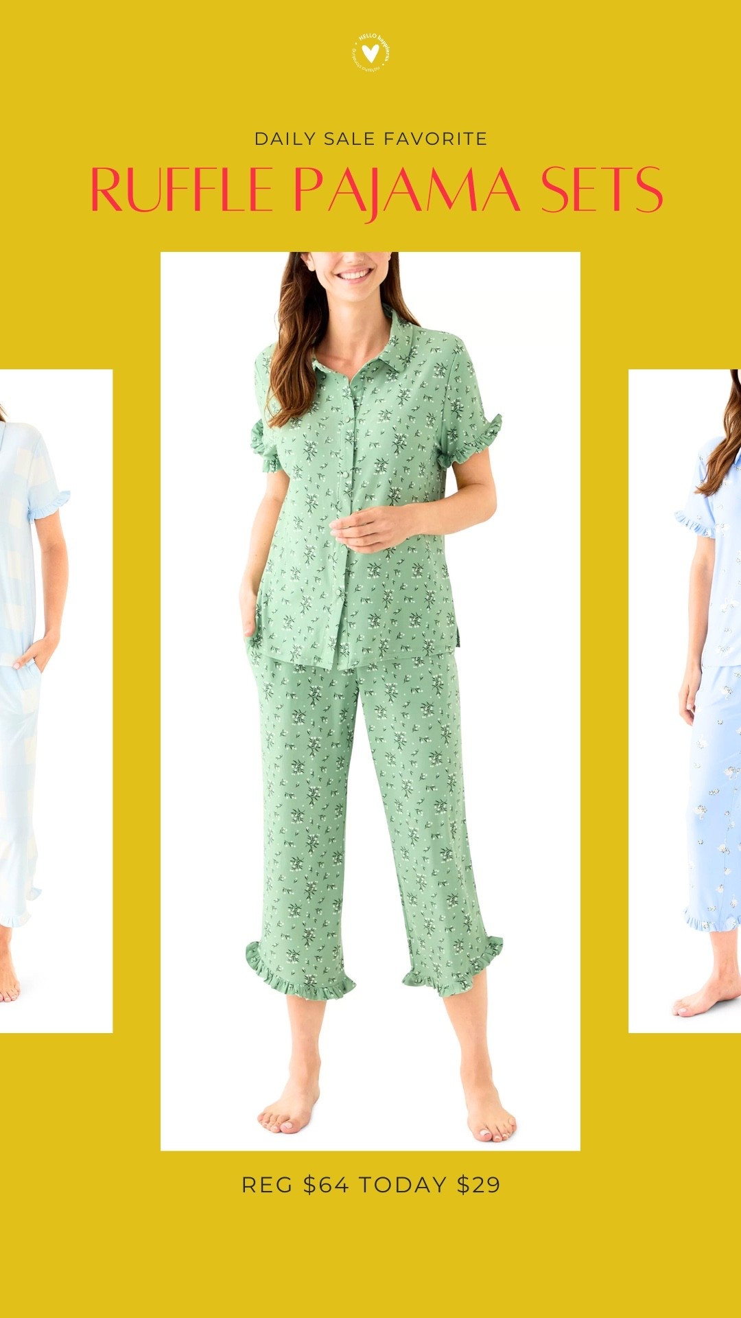 daily sale fav | ruffle pajama set 

#LTKSpringSale #LTKSaleAlert