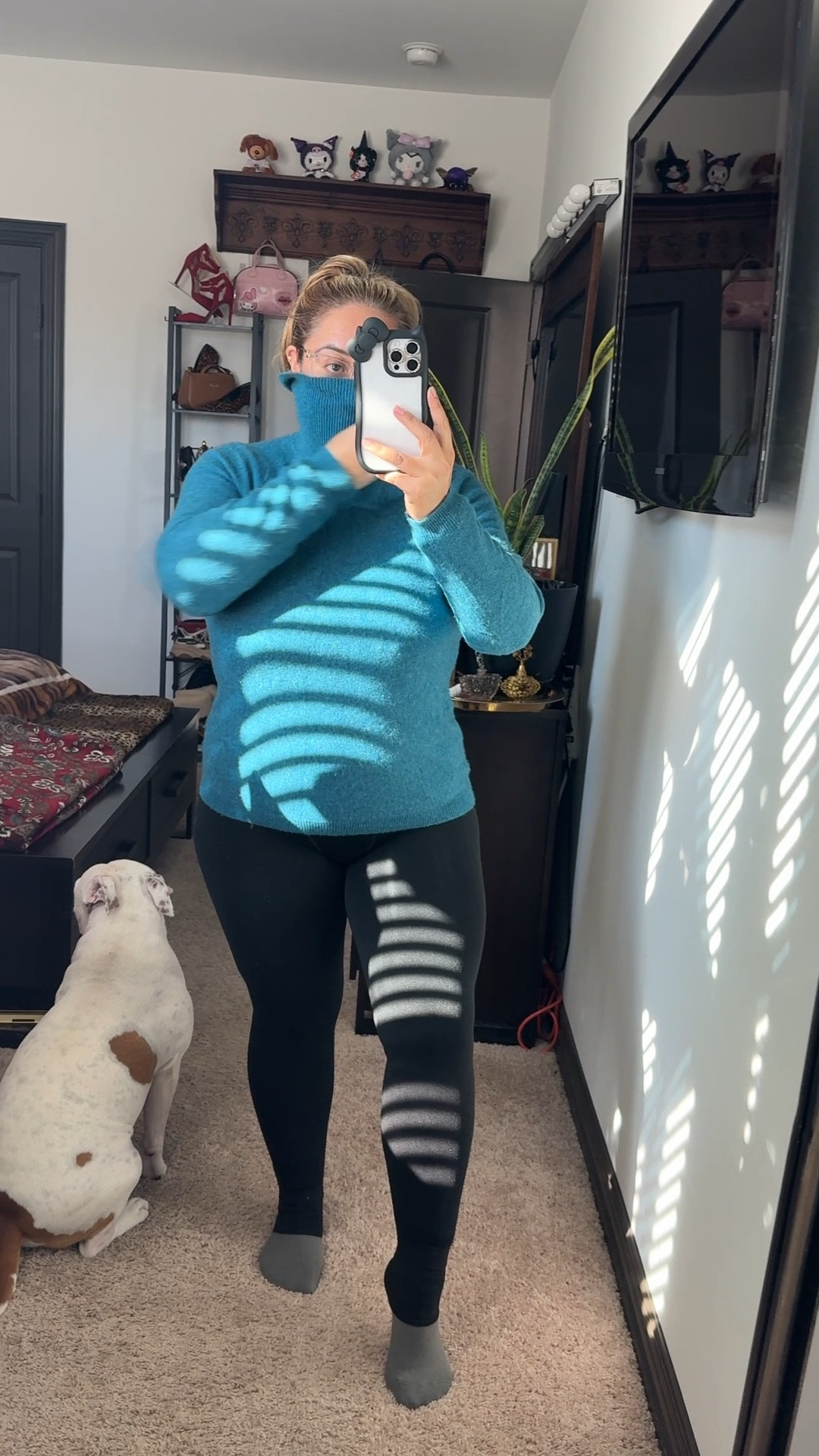 Winter outfit base layer.

Macy’s 50% off 100% cashmere women’s turtlenecks. Only $59 today 13 colors including the Blue Opal Heather I am wearing.

Amazon fleece lined leggings and wool blend socks. 

Always get wool and cashmere for base layers. I even have a layer under my cashmere turtleneck (i know i said wool 🤓) to keep my turtleneck clean since I am about to be active. 

#LTKSeasonal #LTKSaleAlert #LTKActive