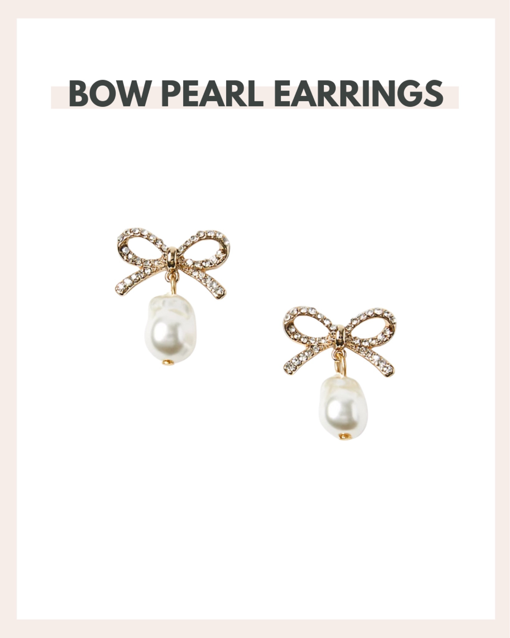 The bow pearl earrings are back in stock and on sale for 50% off with code SHINE. Run to grab them.

#LTKunder50 #LTKHoliday