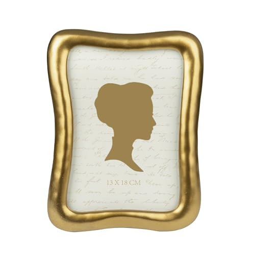 AELS 5x7 Inch Organic Modern Picture Frame, Organic Photo Frames with Glass Front, Photo Display, Tabletop Wall Hanging, Gift Ideas, Golden Bronze | Amazon (US)