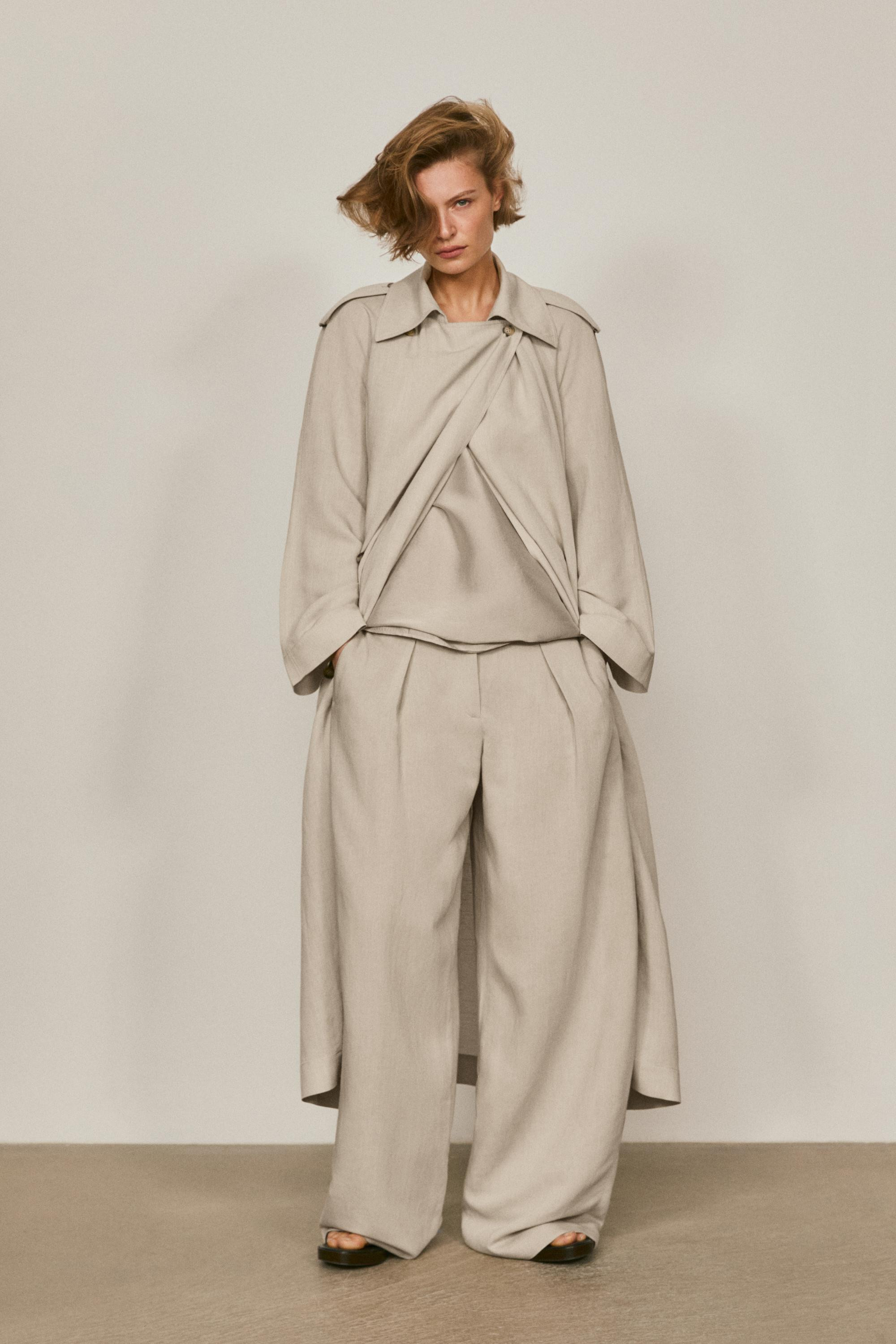 VIEW LOOK
Oversize linen blend trench coat - LIMITED EDITION

 £349  Colour:  Sand  Add to baske... | Massimo Dutti UK